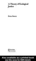 A theory of ecological justice
