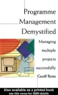 Programme Management Demystified