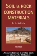 Soil and Rock Construction Materials