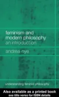 Feminism and Modern Philosophy