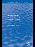 Paul de Man (Routledge Revivals)
