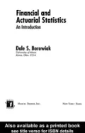 Financial and Actuarial Statistics