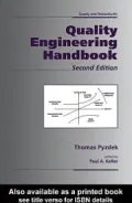 Quality Engineering Handbook