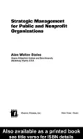 Strategic Management For Public And Nonprofit Organizations