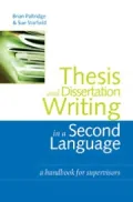 Thesis and Dissertation Writing in a Second Language