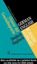 German/English Business Glossary