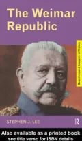 The Weimar Republic