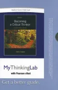 Becoming a Critical Thinker, Student Access Code Card