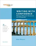 Writing with Confidence: Writing Effective Sentences and Paragraphs