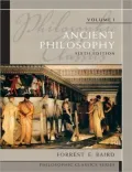 Philosophic Classics, Volume I Ancient Philosophy