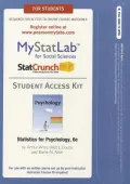 Statistics for Psychology