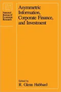 Asymmetric Information, Corporate Finance, and Investment