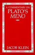 Book cover of A Commentary on Plato's Meno