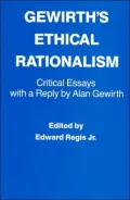 Gewirth's ethical rationalism