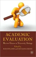 Academic Evaluation: Review Genres in University Settings