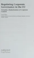 Regulating Corporate Governance in the EU: Towards a Marketization of Corporate Control