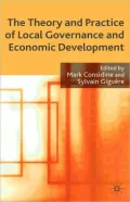 Theory and Practice of Local Governance and Economic Development