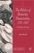 Politics Of Romantic Theatricality, 1787-1832