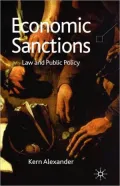Economic Sanctions by Kern Alexander — book cover