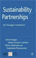 Sustainability Partnerships: The Manager's Handbook