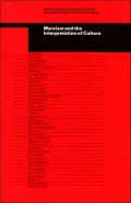 Marxism and the Interpretation of Culture