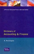 Dictionary of Accounting and Finance