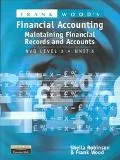 Financial Accounting Maintaining Financial Records and Accounts  Unit 5, Nvq Level 3, Aat, Cat