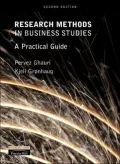 Research Methods in Business Studies