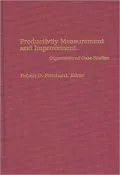 Productivity Measurement And Improvement