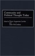 Community And Political Thought Today