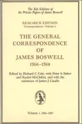 The General Correspondence of James Boswell, 1766-1769: Volume 1: 1766-1767