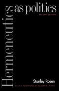 Hermeneutics as Politics