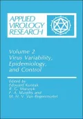Applied Virology Research: Virus Variability, Epidemiology and Control