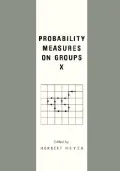Probability Measures on Groups X