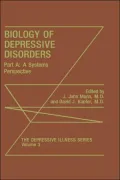 Biology Of Depressive Disorders, Vol. 3