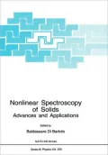 Nonlinear Spectroscopy Of Solids