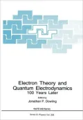 Electron Theory and Quantum Electrodynamics