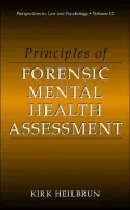 Principles Of Forensic Mental Health Assessment, Vol. 12