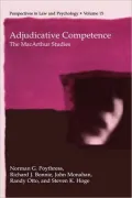 Adjudicative Competence, Vol. 15