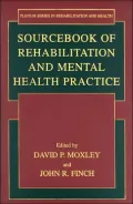 SourceBook of Rehabilitation and Mental Health Practice (Rehabilitation and Health Series)