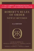 Robert's Rules of Order Newly Revised, 11th edition