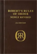 Robert's Rules of Order Newly Revised, deluxe 11th edition