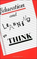 Education+learning to Think