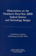 Observations on the President's Fiscal Year 2000 Federal Science and Technology Budget