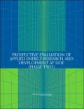 Prospective Evaluation of Applied Energy Research and Development at DOE (Phase Two)