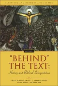 Book cover of "Behind" the Text: History and Biblical Interpretation, Vol. 4