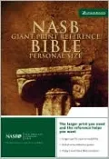 NASB Giant Print Reference Bible Personal Size