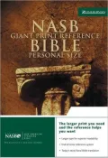 NASB Giant Print Reference Bible Personal Size