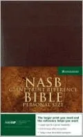 NASB Giant Print Reference Bible Personal Size