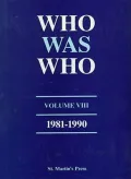 Who Was Who, 1981-1990